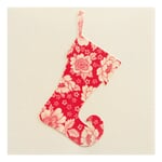Greeting card silhouette Red sock