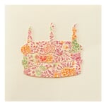 Greeting Card with Paper Cutting Cake