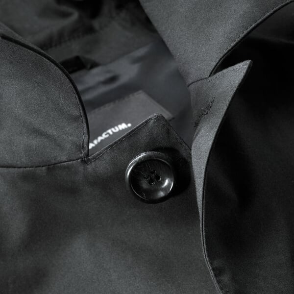 Herren-Kurzmantel Schwarz, Detailsicht
