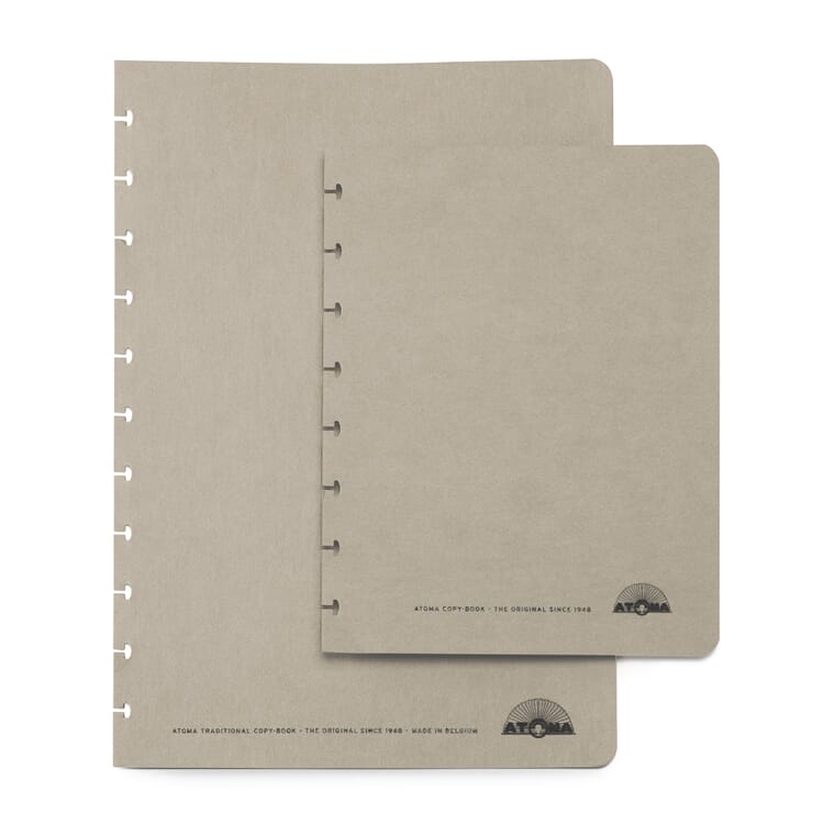 Jeu de couvertures ATOMA en textilène A5, Gris