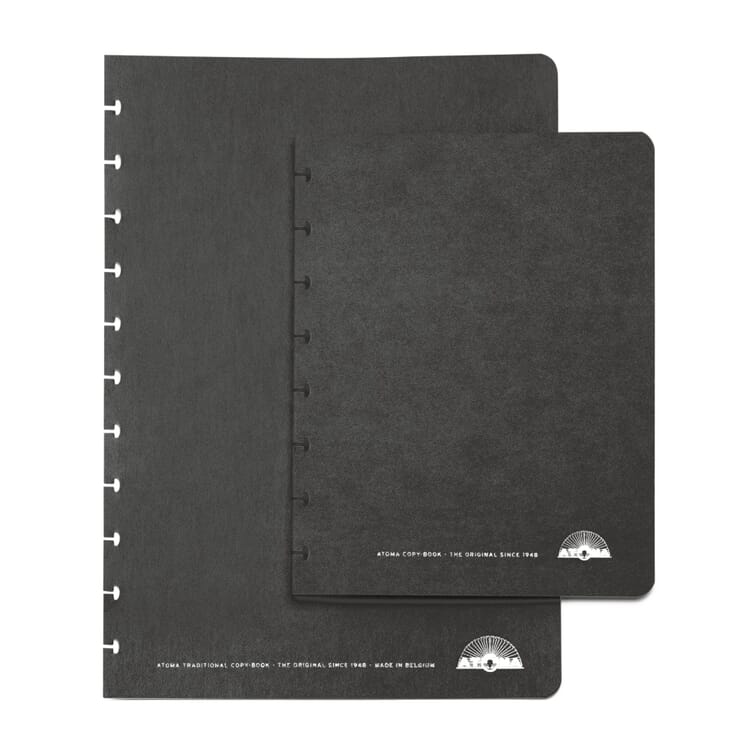 Set of Extra Wide A4 Texon Covers, Black