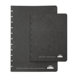 Jeu de couvertures ATOMA en textilène A5 Noir