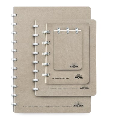Atoma notebook A5 blank, Gray | Manufactum