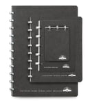A4 Notebook with Blank Pages by Atoma Black