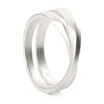 Anneau de Möbius argent 17 mm de diamètre intérieur