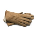 Ladies glove curley lambskin Natural