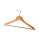 Contoured Coat Hanger for Women With Pants Bar