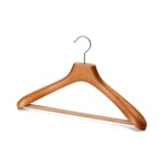 Solid Contoured Coat Hanger for Women With Pants Bar