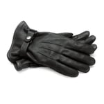 Men glove horse leather Black