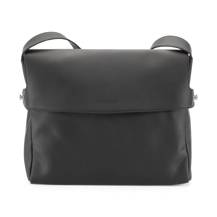 Bolso mensajero de piel, Formato apaisado