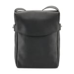 Leren tas Messenger Staand formaat Zwart