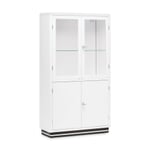 Wide White Sheet Steel Display Case White