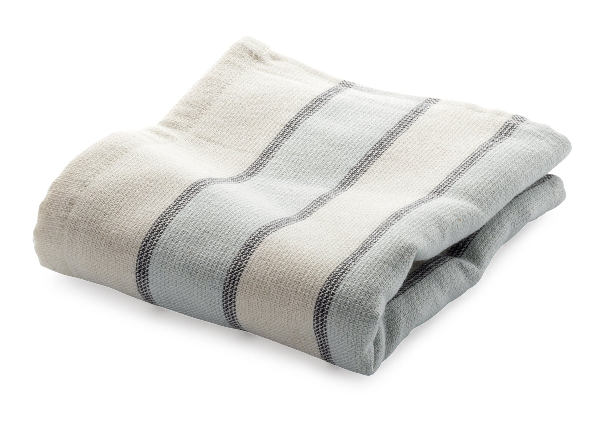 Terry Stripe Turkish Towels, Striped Gray Bath Towel, White