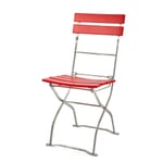 Beer garden chair ash wood Red