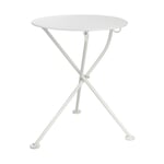 Table de balcon pliante en acier Blanc