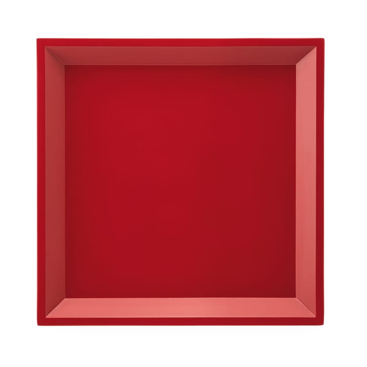 Beistelltisch modular Tablett Quadrat, Rot