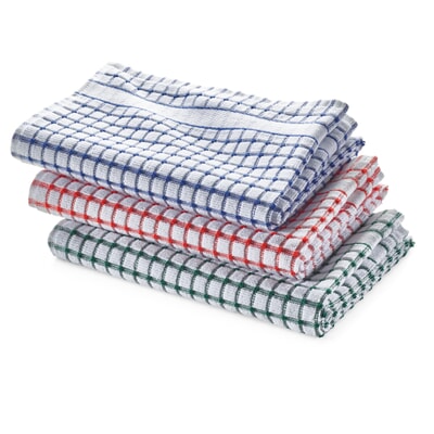 Geschirrtuch Frottiergewebe, Blau