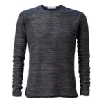 Herrenpullover Leinen Blau-Rot