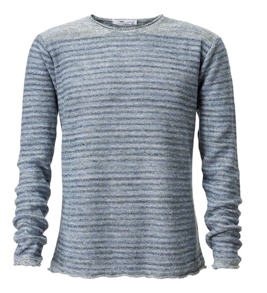 Heren Trui Linnen Groen-blauw