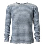 Maglia da uomo in lino Verde-blu