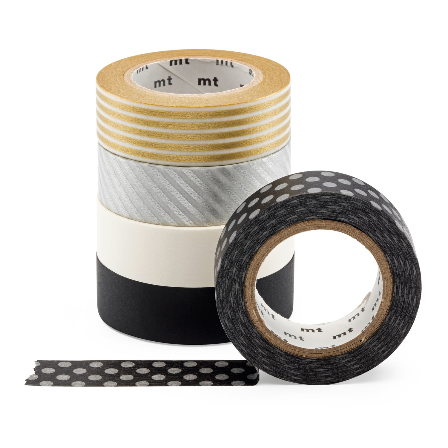 5 rolls - mt Monotone Gift Box Set - Japanese Washi Tape