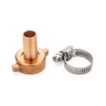 Connection for hose reel for wall mounting