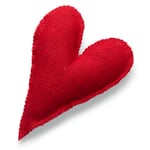 Cuscino profumato di cuore in lino Rosso
