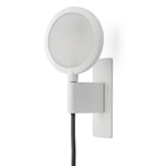 Wandlamp MAG. Wit / kabel: grijs