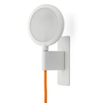 Wall lamp MAG. White / Cable: Orange