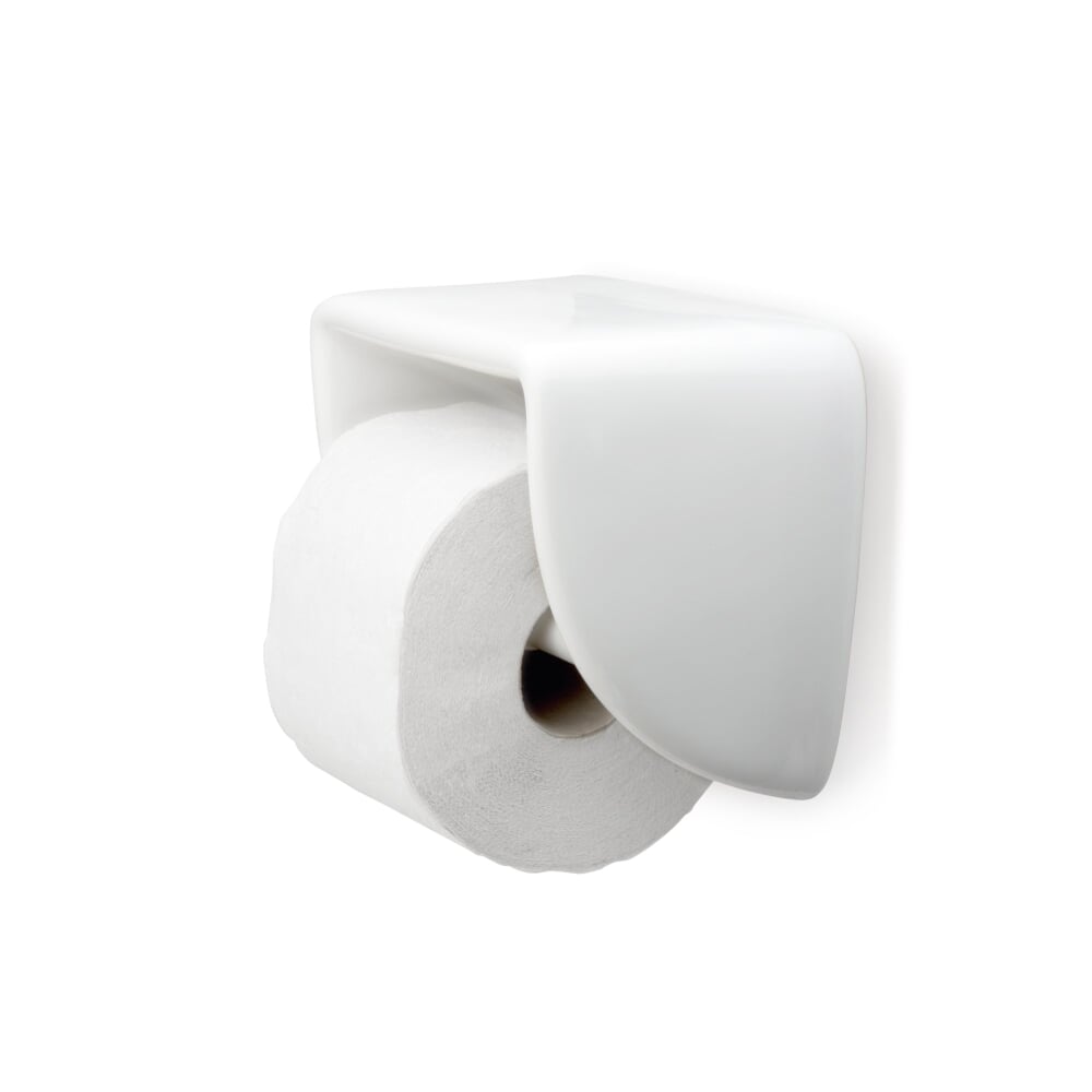 Toilet paper holder Zangra, White | Manufactum