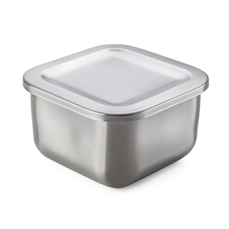 Caja de almacenamiento de acero inoxidable, 370 ml