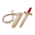 Knight dagger with felt scabbard crusader