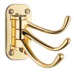 Triple Hook by Smedbo Polished brass