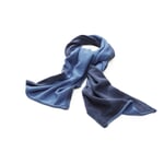 Knitted Scarf Navy Blue-Medium Blue