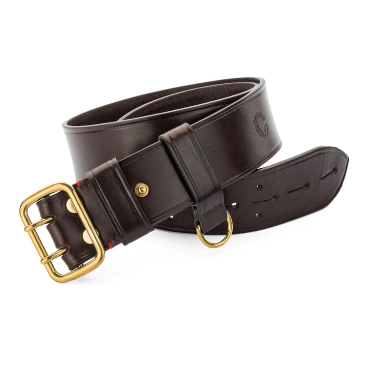 Men's leather belt, Brown