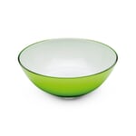 Bowl resin crystal opal white green