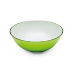 Glass Bowl by Harzkristall opal white green