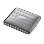 Cigarette case steel plate Stripe decor