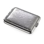 Pill box steel plate Floral