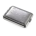 Pillbox Made of Sheet Steel Floral Pattern