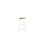 Bar stool Cornet Small Oak / White