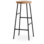 BBar Stool “Cornet” Large Oak and Black