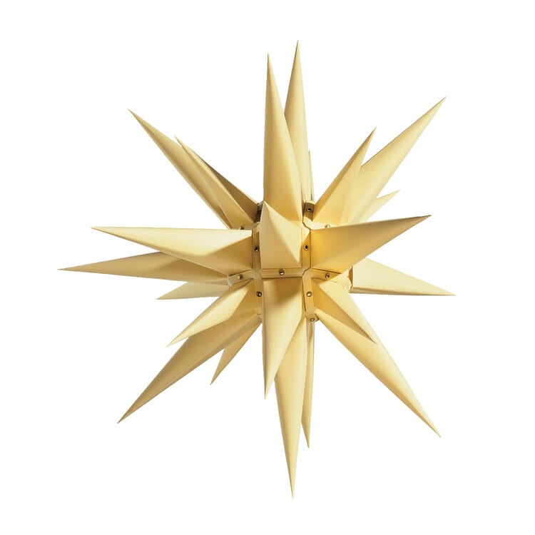 Étoile de Herrnhut en papier I6 60 cm, Jaune