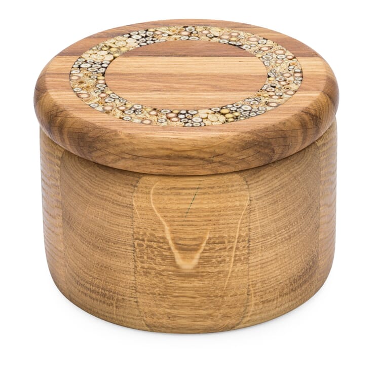Round Wooden Box, Medium