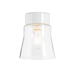 Ceiling light cylinder Open Clear glass