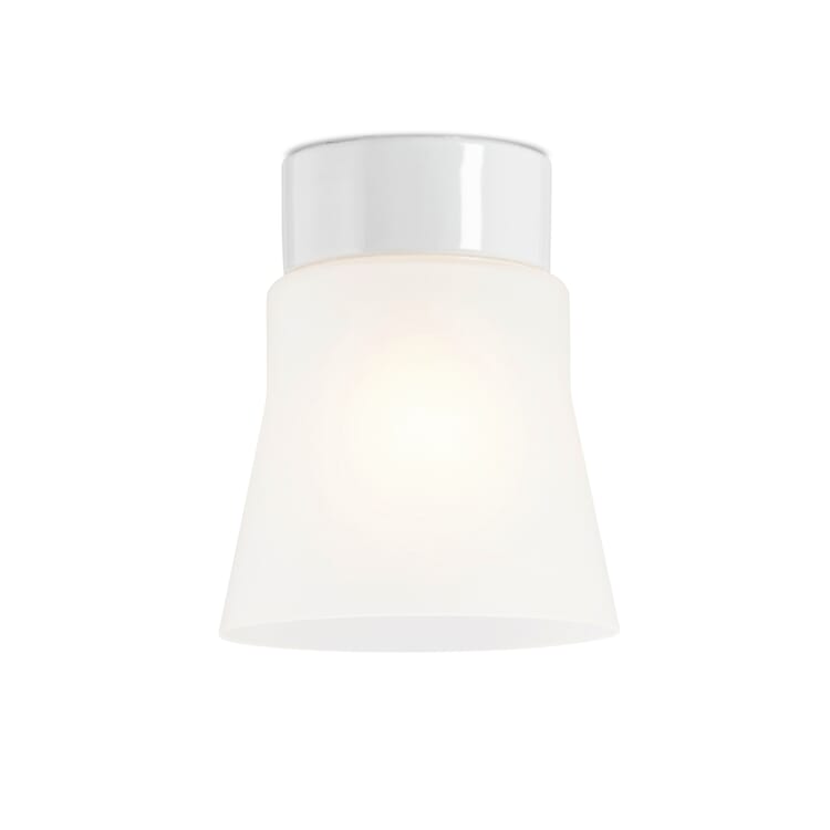 Cylinder til loftslampe Åben, Opalglas