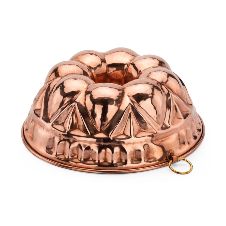 Moule à kouglof en cuivre étamé