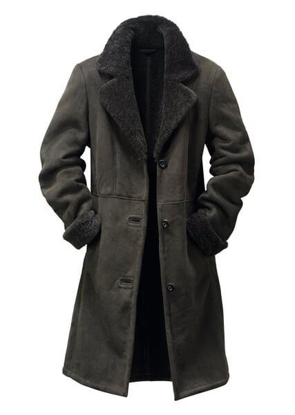 Manteau pour femme en mouton d'Islande Anthracite