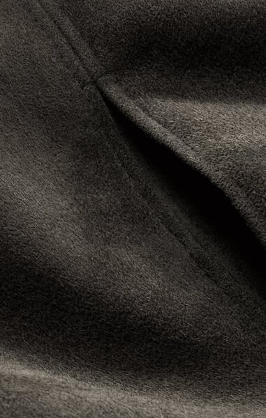 Manteau pour femme en mouton d'Islande Anthracite, vue détaillée