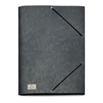 9 compartments folder cardboard Black